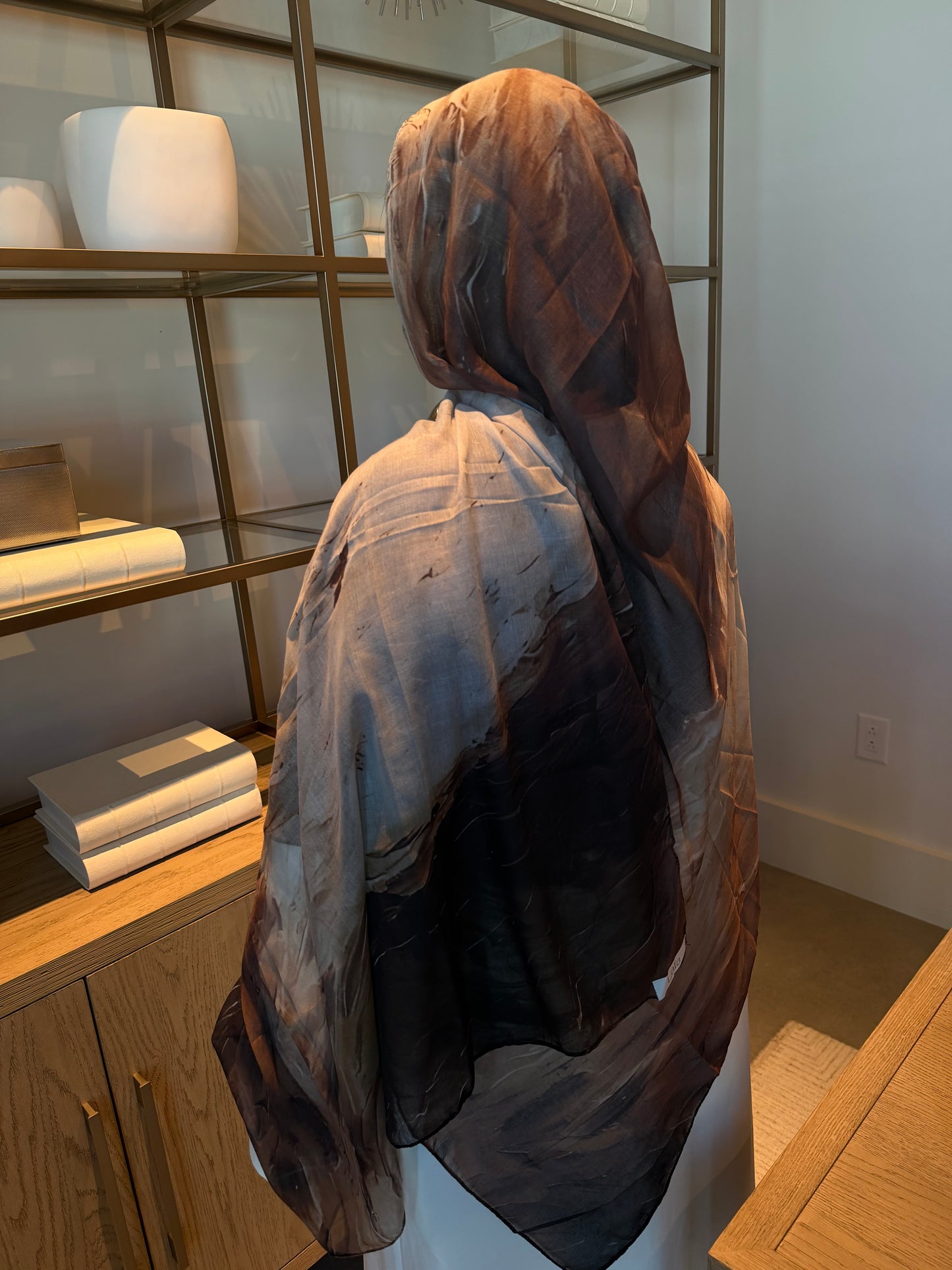 Brown Printed Modal